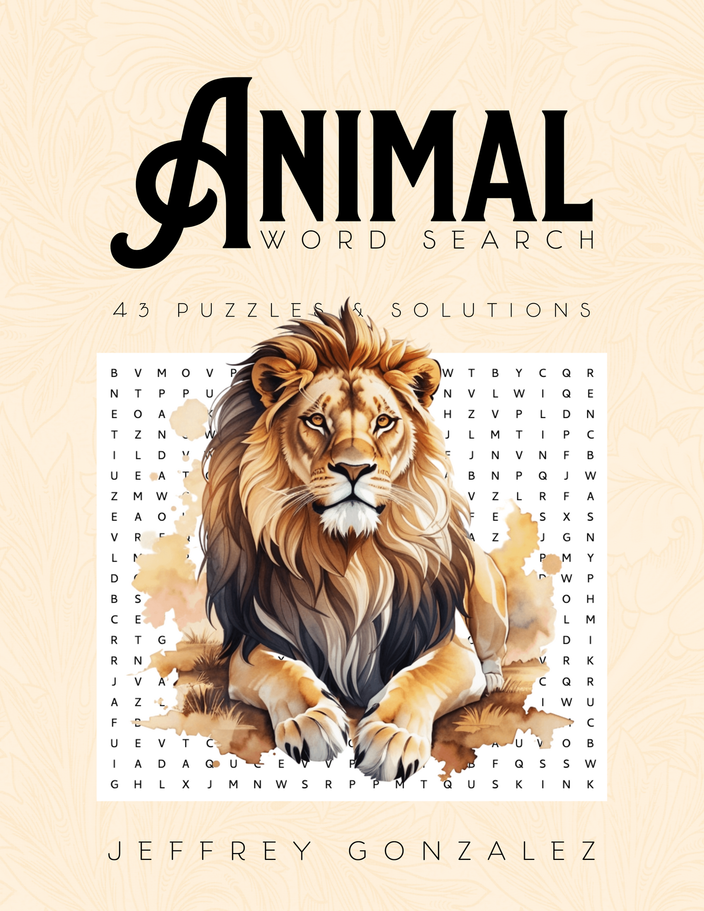 Animal Word Search: 43 Puzzles & Solutions - Printable E-Book PDF