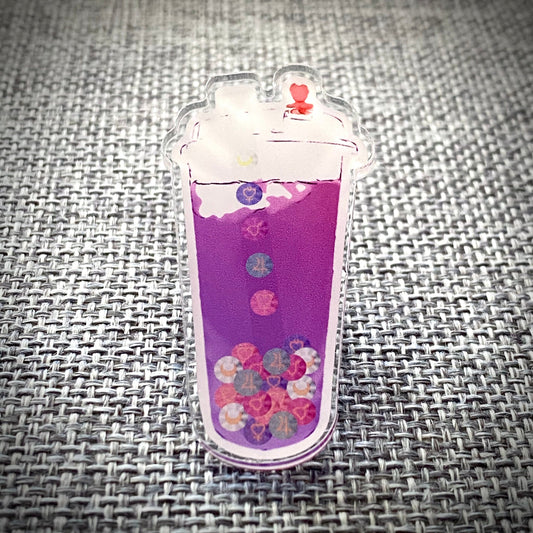 Inner Senshi Planet Boba Tea - 2 inch acrylic pin | Badge | Anime | Manga | Food | Cute | Kawaii | Jewelry