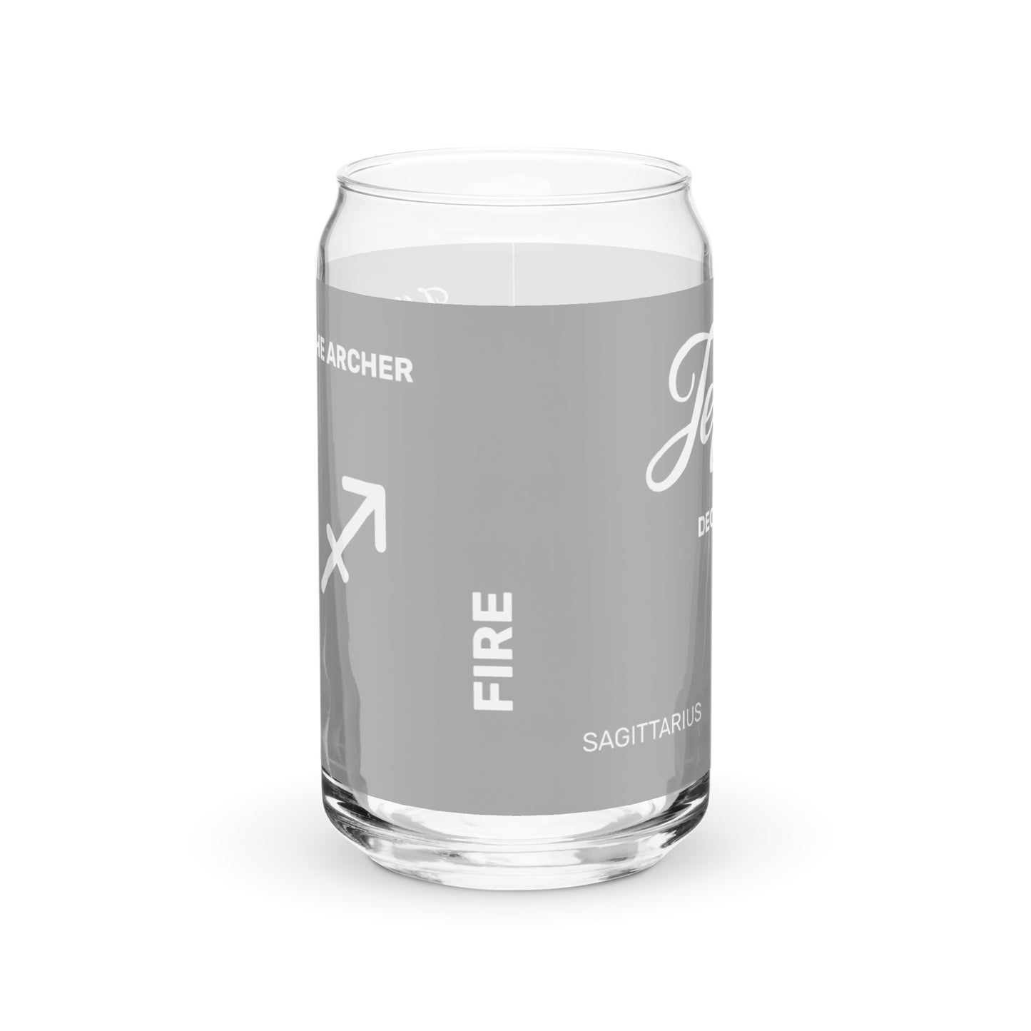 Zodiac Soda Glass - Can-Shaped Glass | Personalized | Custom | Zodiac | Soda | Glassware
